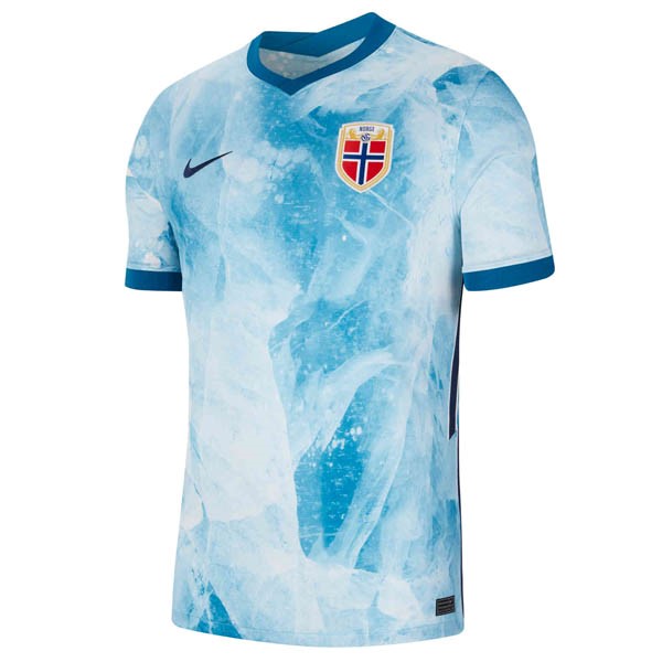 Authentic Camiseta Noruega 1ª 2020 Azul